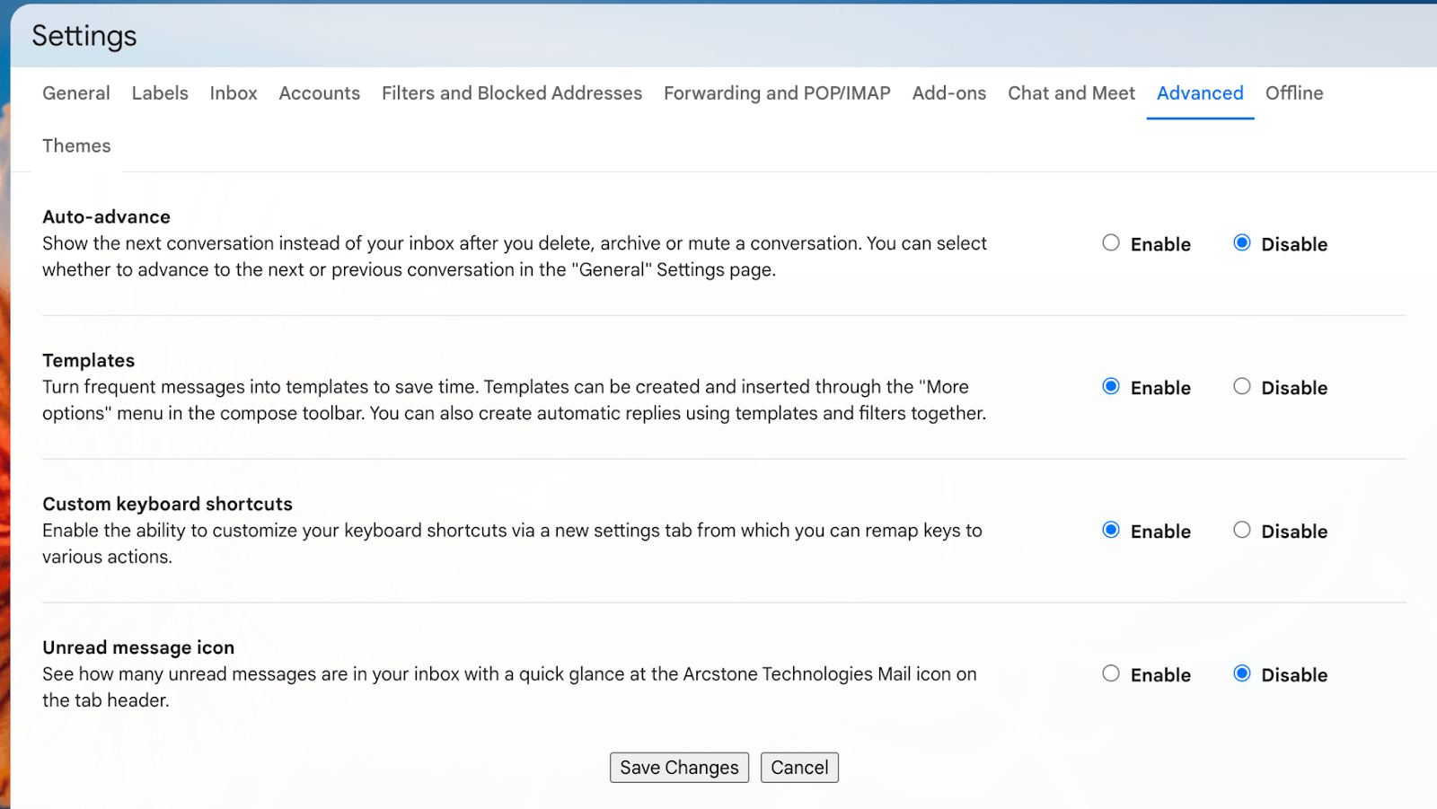 creating gmail templates