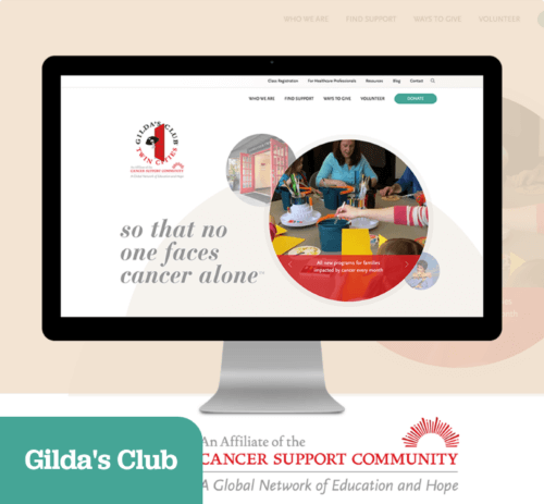 Gilda's Club Website Screenshot
