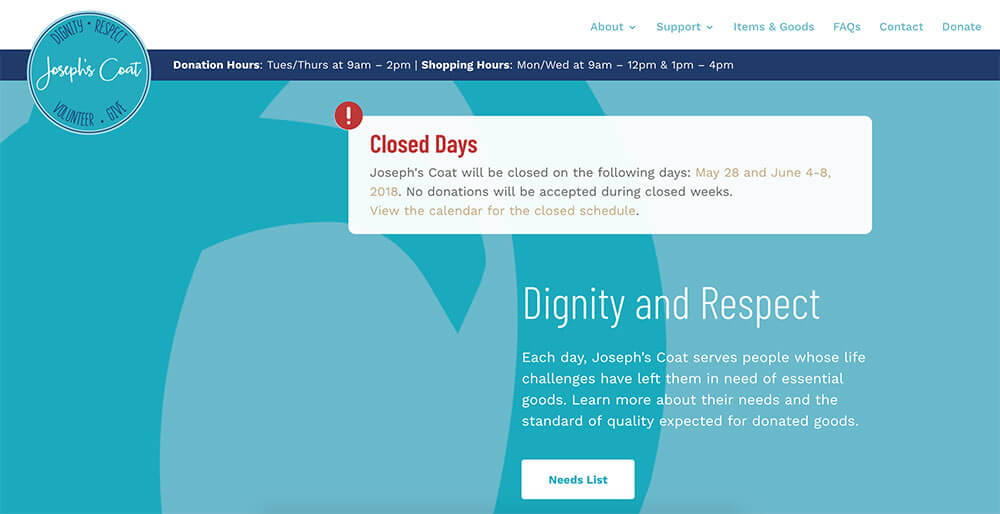 WordPress-Divi-Website-JosephsCoat