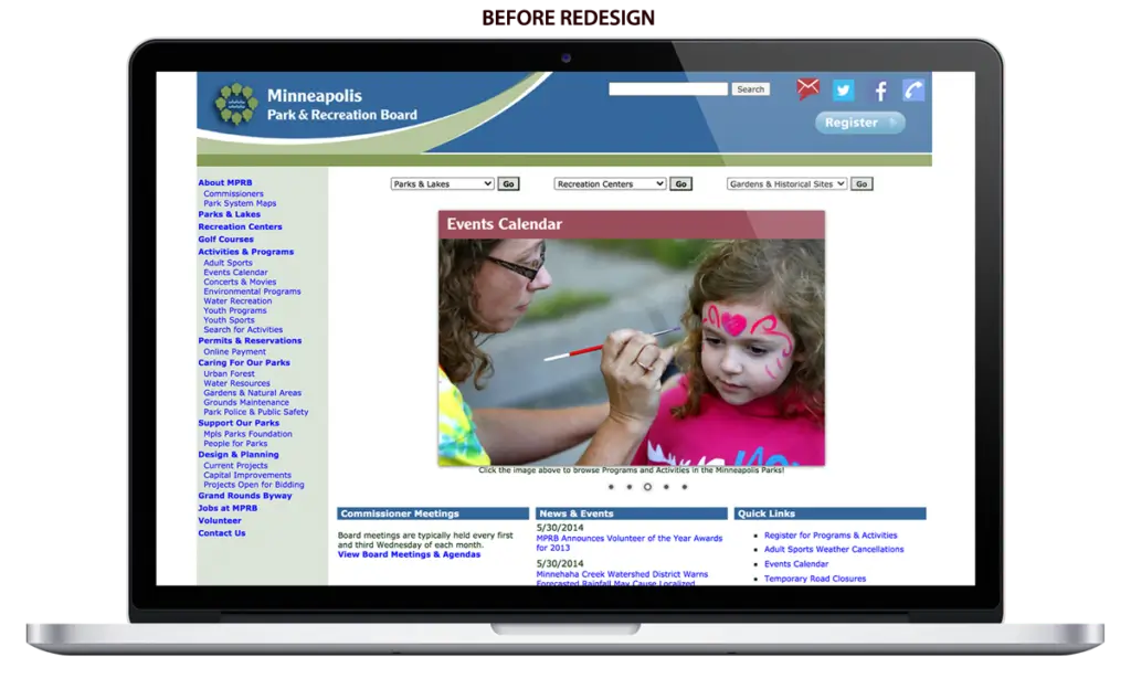 Old Minneapolis Parks Website