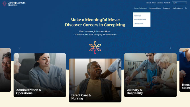 Screen capture of website.