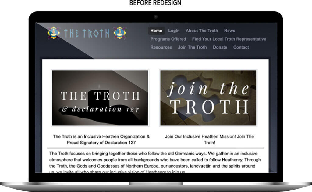 The Troth old website.