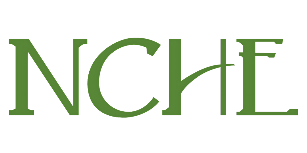 NCHE logo in green.