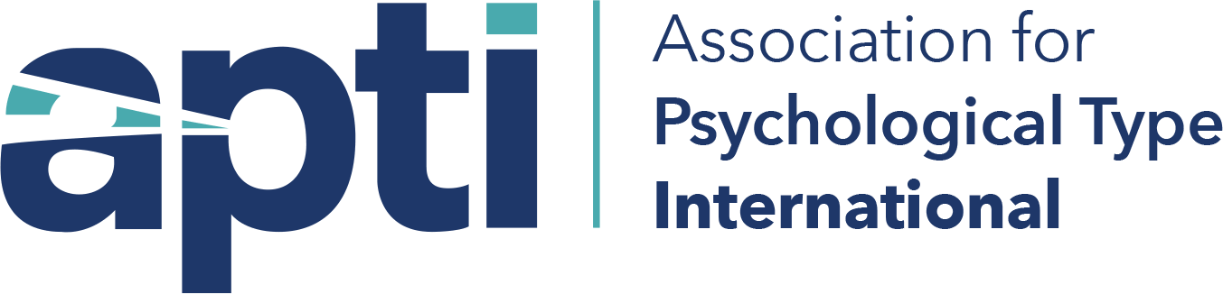APTI logo in blue reading: Association for Psychological Type International. 